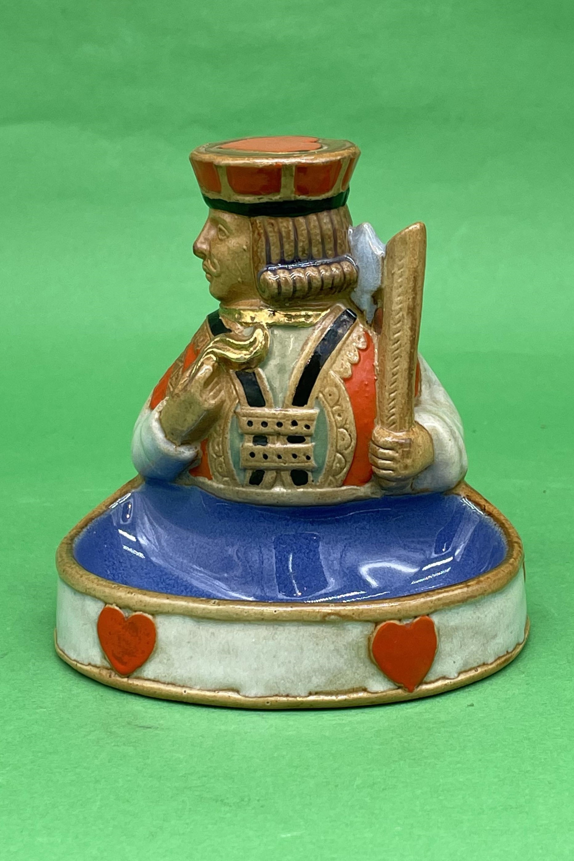 Jack Of Hearts Stoneware Ash Tray Royal Doulton 1924 1929 Jack Of Hearts Stoneware Ash Tray Royal Doulton 1924 1929
